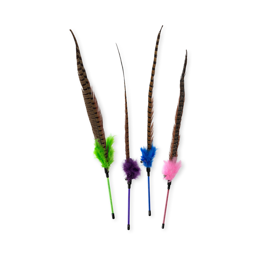 miniature Jouet pour chats Canne à pêche fishing rod ted quatre coloris Ebi