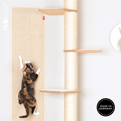 Tapis d'escalade à griffer en sisal pour chat profeline démonstration détail