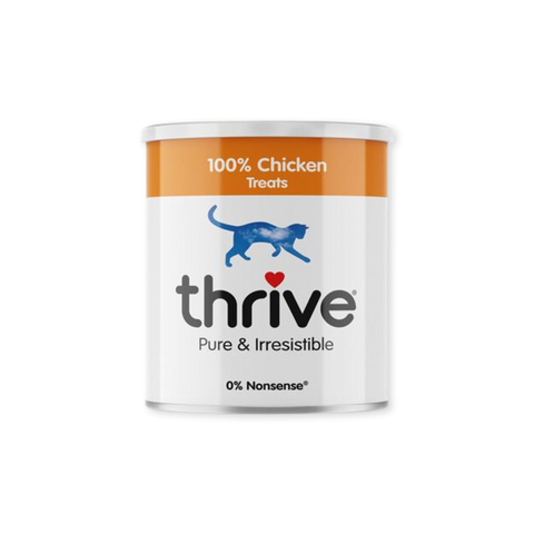 Friandise pour chats Thrive poulet lyophilisé maxi tube emballage